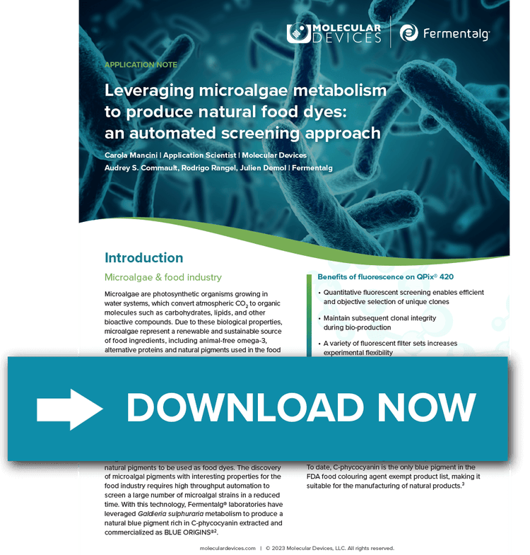 Leveraging microalgae metabolism to produce natural food dyes: an automated screening approach