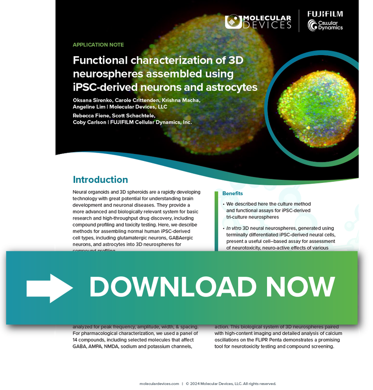 3D neurospheres App Note