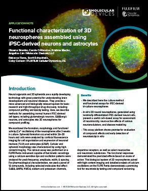 3D neurospheres App Note