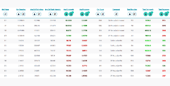 Das Tabellenanalyseformat kann zur Analyse von Sortierwerten verwendet werden, um Ihre gewünschten Daten anzuzeigen