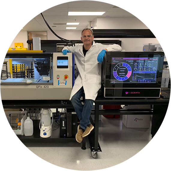 Inscripta enables scientists to perform digital genome editing with their Onyx system integrated in a fully automated workflow that includes the QPix system