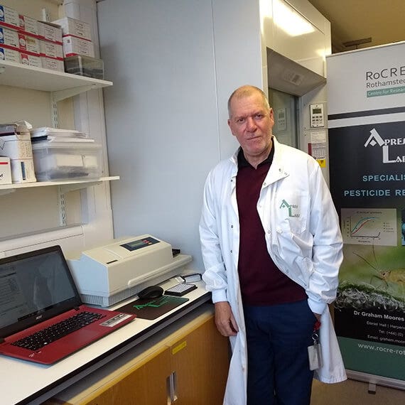 Dr. Graham Moores nutzt die SpectraMax Reader, um die Erforschung der Insektizidresistenz zu revolutionieren